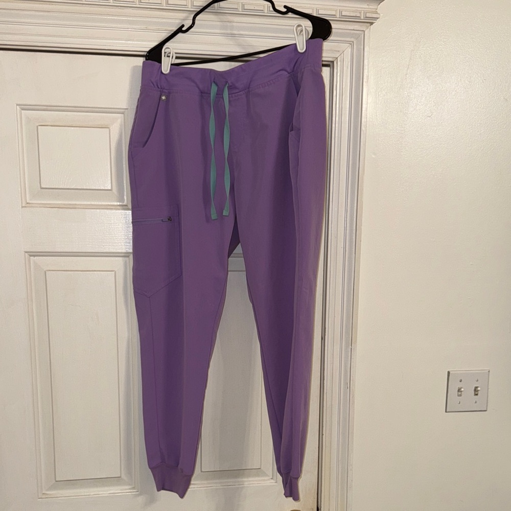 Figs Women's Purple Jogger Scrub Pants